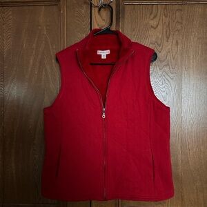 Coldwater Creek Red Vest